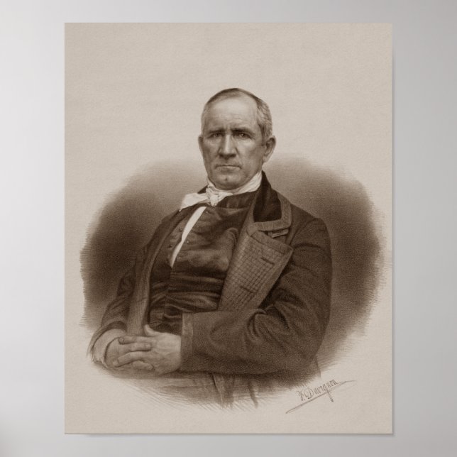 Sam Houston Portrait Poster (Vorne)