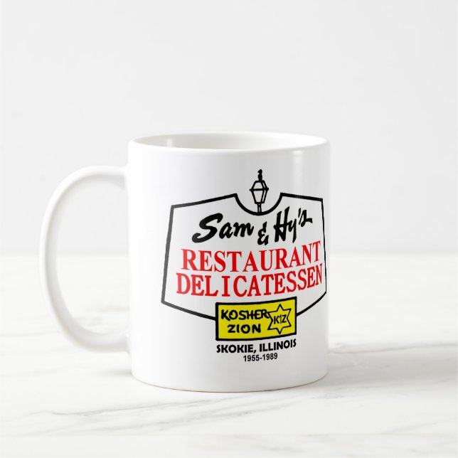 Sam & Hys Delicatessen, Skokie, IL. (1955-1989) Kaffeetasse (Links)