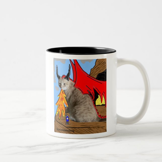 Sam Le Cat Dragon Tasse (Rechts)