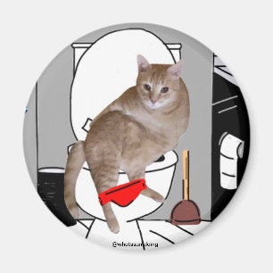 Sam Le Cat Privacy Bitte Magnet