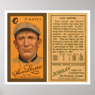 Sam Leever kapert Baseball 1911 Poster