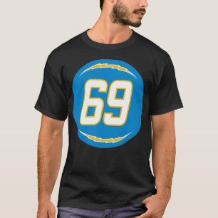 Sam Tevi Number 69 Jersey Los Angeles Chargers Ins T-Shirt