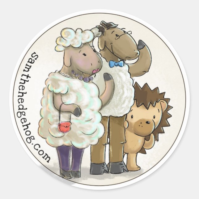 Sam the Hedgehog - Sticker #1 (Devant)