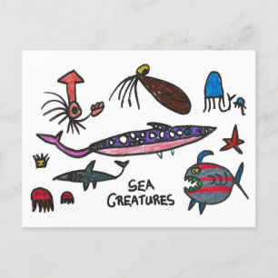 Sam the Igel - Johnny's Postcard #4 Postkarte