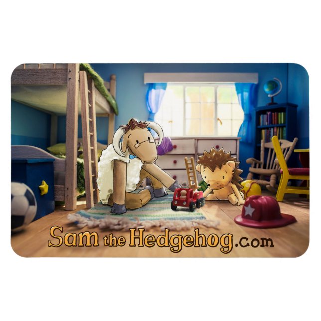 Sam the Igel - Kühlschrankmagnet Magnet (Horizontal)
