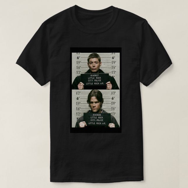 Sam und Dean Mugshots Classic T - Shirt (Design vorne)