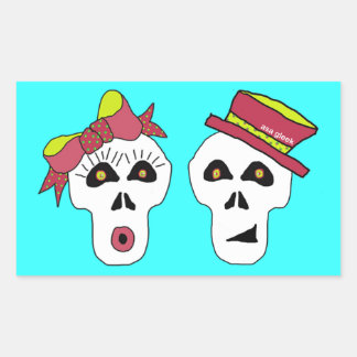 Sam und Sally Skull Sticker