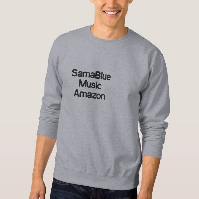 SamaBlue Sweater Besticktes Sweatshirt (Vorderseite)