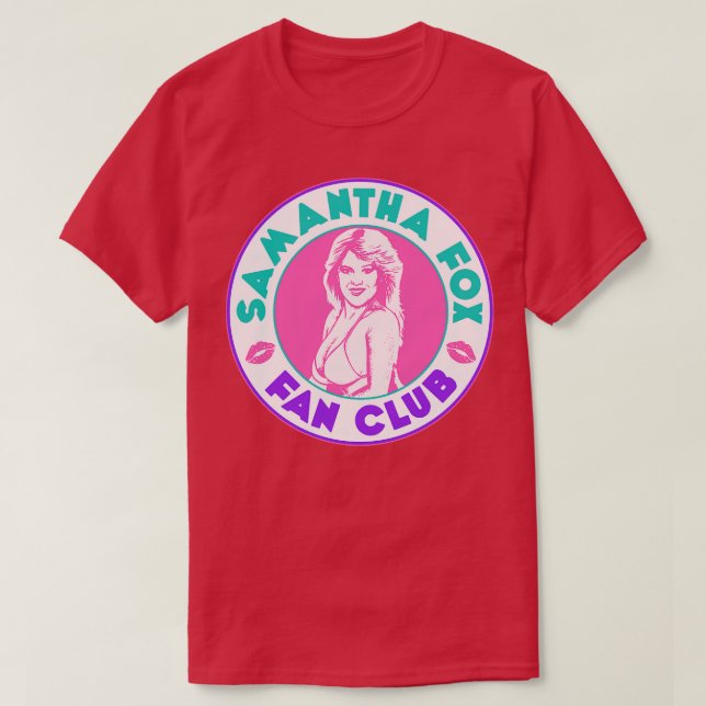 SAMANTHA FOX FAN CLUB T-Shirt (Design vorne)