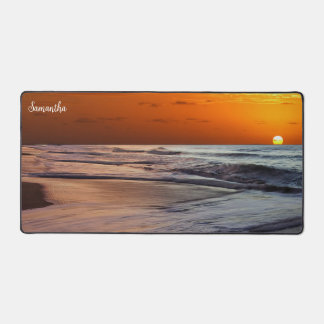 Samanthas Strand-Sonnenuntergangs-Schreibtischunte Schreibtischunterlage