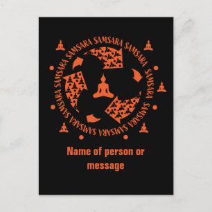 Samara Buddhist - Nirvana Buddhism Cushion Postkarte