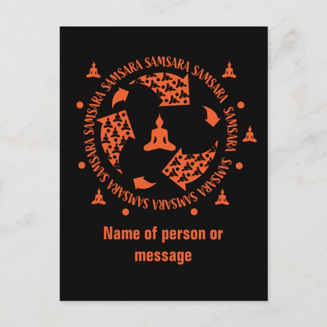 Samara Buddhist - Nirvana Buddhism Cushion Postkarte (Vorderseite)