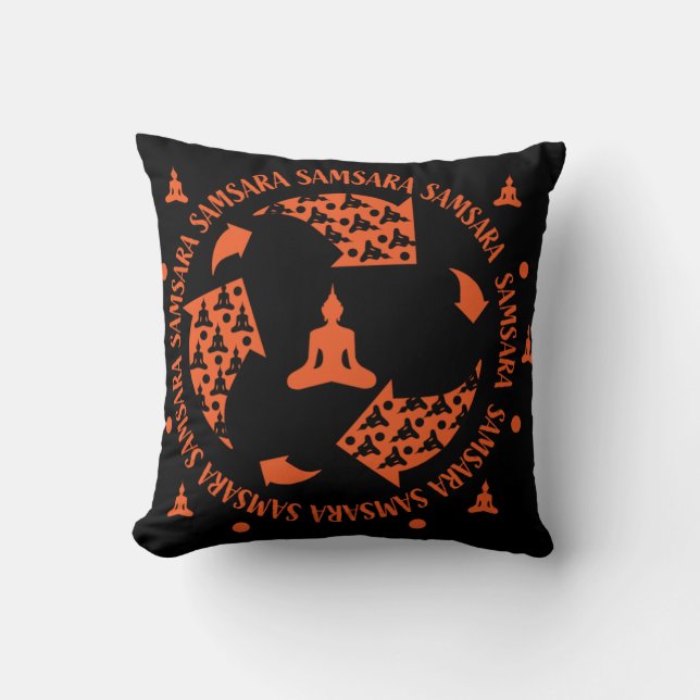 Samara Buddhist - Nirvana-Buddhismus Kissen (Vorderseite)