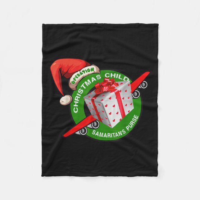 Samaritan's Purse Operation Christmas Child Funny  Fleecedecke (Vorderseite)