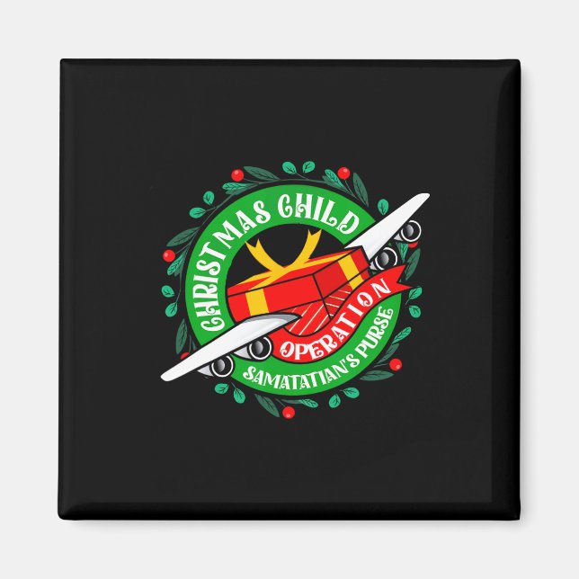 Samaritans Purse Operation Weihnachts-Kindermädche Magnet (Vorne)