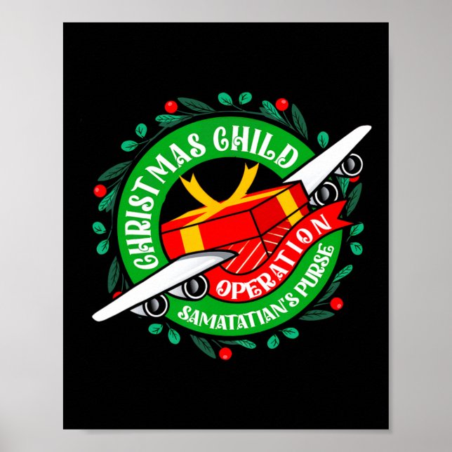 Samariterbeutel Operation Christmas Child Meme C Poster (Vorne)