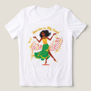 Samba In My Soul Brasilianisches Tanzfrau T-Shirt  Tri-Blend Shirt