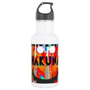 Samba Karnevalfarben Hakuna Matata blings.png Edelstahlflasche