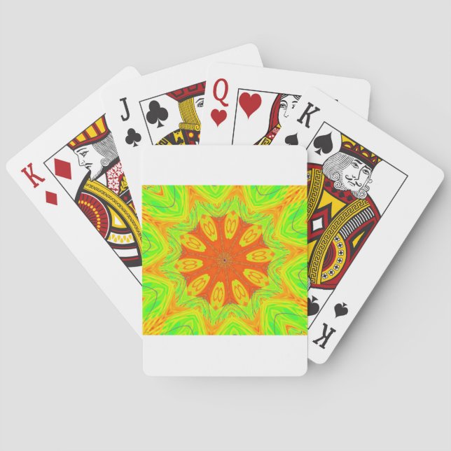 Samba Motif Art Print Spielkarten (Rückseite)