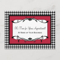 Samba Red Hahnentrittmuster Termin Erinnerung