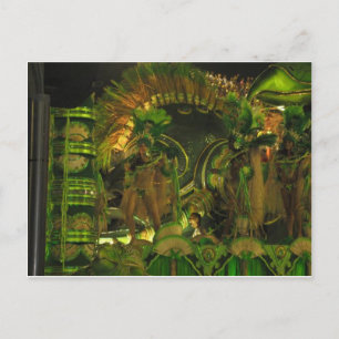 Samba tänzer in Carnaval in Rio Postkarte