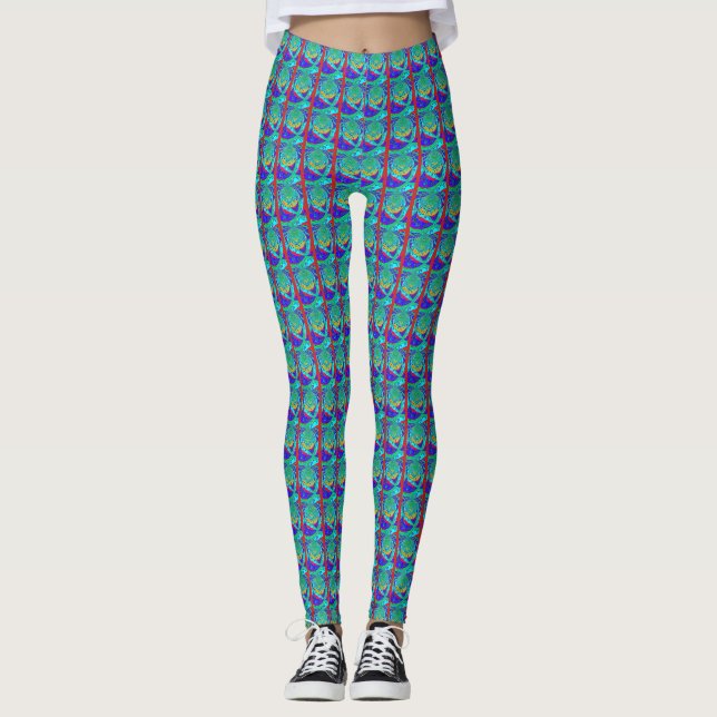 Samba Traditionelles Party Leggings (Vorderseite)