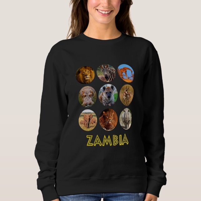 Sambia - Afrikanische Tiere - Wildtiere und Natur Sweatshirt (Vorderseite)