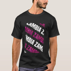 Sambia Camouflage Pattern Pink Camouflage T-Shirt