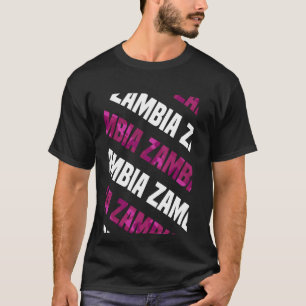 Sambia Camouflage Pattern Pink Camouflage T-Shirt