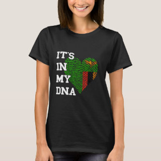Sambia Es Ist In Meiner DNA Herz Sambischer Stolz  T-Shirt