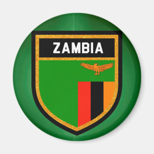 Sambia-Flagge Magnet