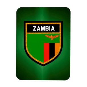 Sambia-Flagge Magnet
