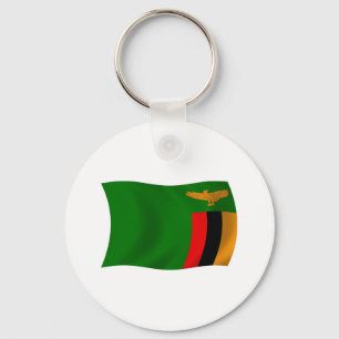 Sambia-Flagge Schlüsselanhänger