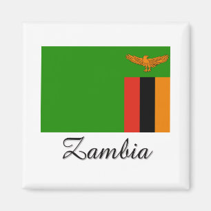 Sambia-Flaggen-Entwurf Magnet