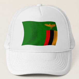 Sambia-Flaggen-Mütze Truckerkappe