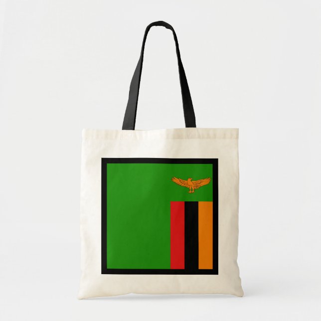 Sambia-Flaggen-Tasche Tragetasche (Vorne)