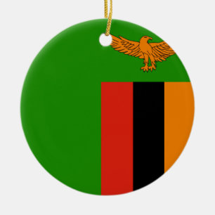 Sambia-Flaggen-Verzierung Keramikornament