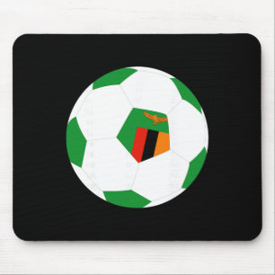 Sambia Fußball Byll Sambischer Flagge Jersey Stolz Mousepad