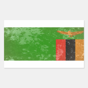 Sambia Rechteckiger Aufkleber