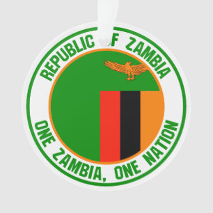 Sambia-rundes Emblem Ornament