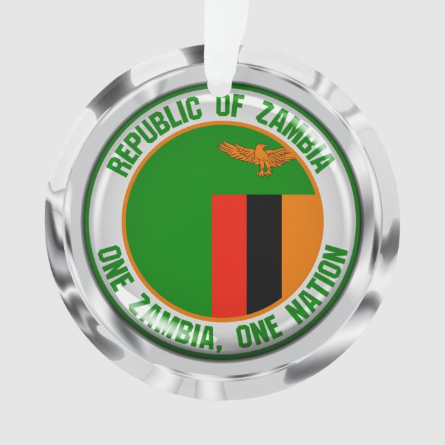 Sambia-rundes Emblem Ornament (Vorderseite)