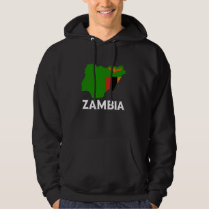 Sambia Sambischer Stolz Sambische Wurzeln Karte Sa Hoodie