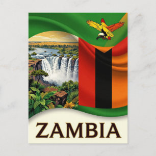 Sambia Victoria Falls Naturerbe Postkarte