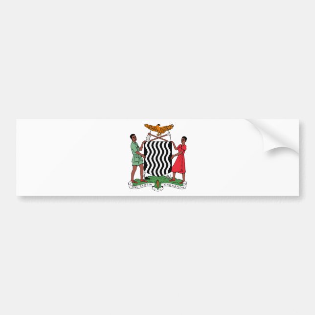 Sambia-Wappen Autoaufkleber (Vorne)