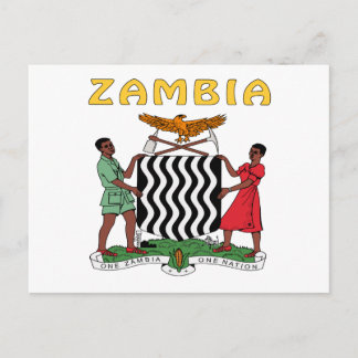 Sambia-Wappen Postkarte