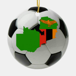 Sambiafußball-Fußballverzierung Keramik Ornament