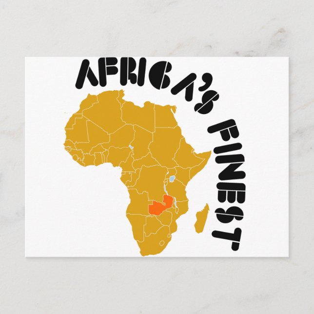 sambische Flaggengestaltung Postkarte (Vorderseite)