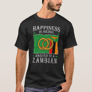 Sambische Hochzeit Republik Sambia kulturelle Wurz T-Shirt
