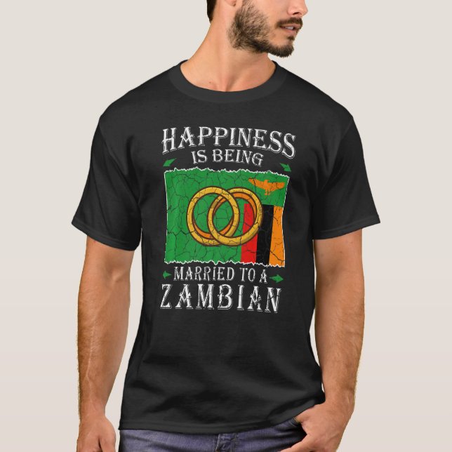 Sambische Hochzeitsrepublik Sambia T-Shirt (Vorderseite)