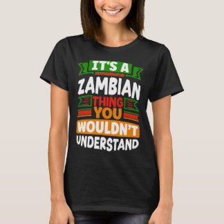 Sambischer Sambia Sambische Flagge Es ist eine sam T-Shirt